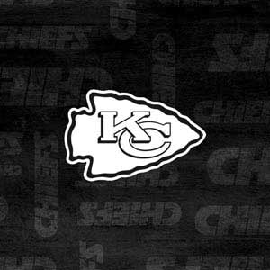 NFL Kansas City Chiefs Black & White Xbox 360 (Includes HDD) Skin